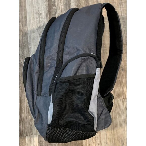 Targus Backpack Padded Computer Compartment 3 Mesh and 5 Zip Pockets Gray Black - Picture 5 of 14